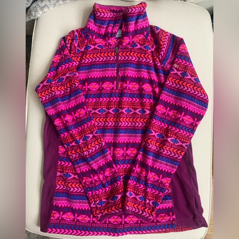 Columbia Aztec Pullover Fleece 1/4 Zip Sweater